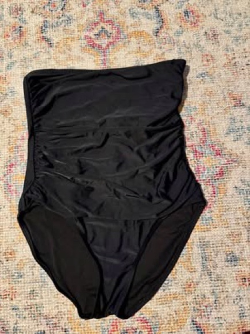 DKNY Black Strapless One-Piece Swimsuit - Picture 1 of 3